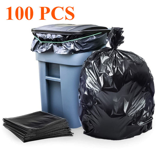 65 Gallon Heavy Duty Black Trash Bags 1.9mm Thick