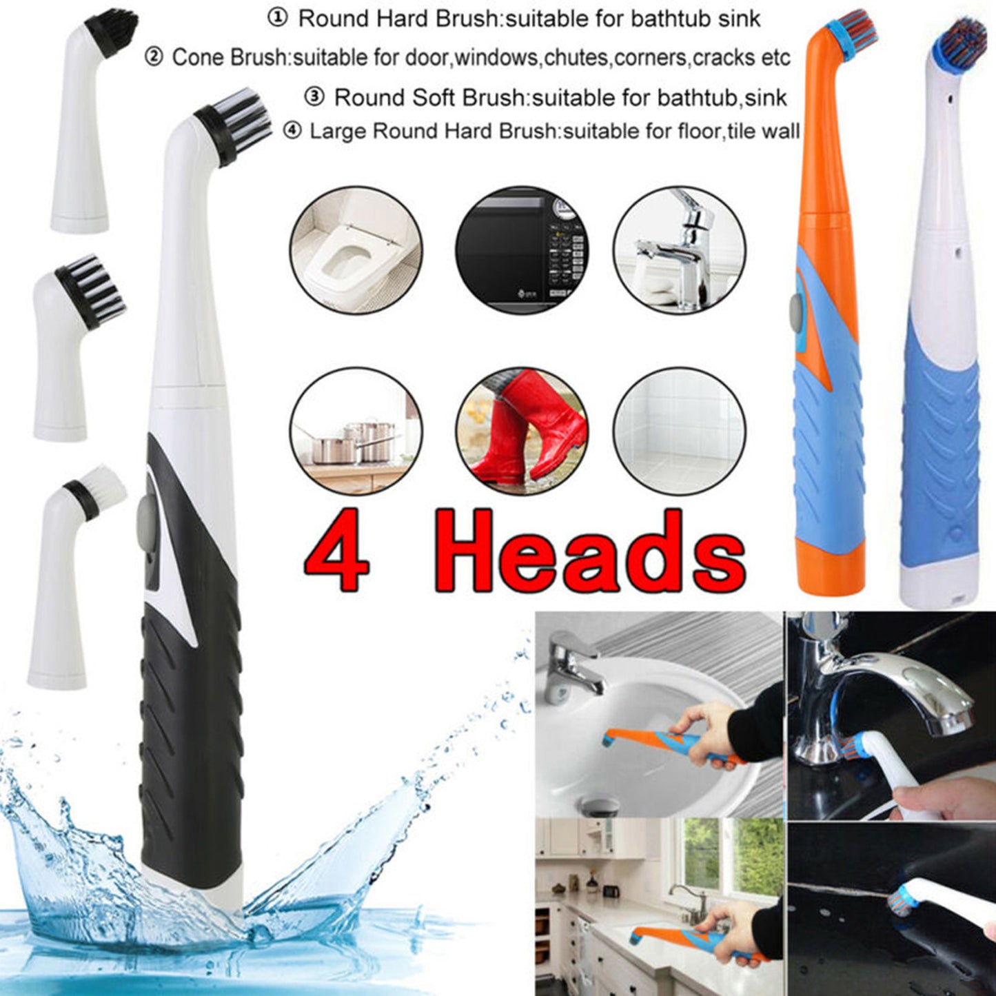 Wireless Electric Cleaning Brush For Kitchen