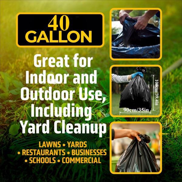 40 Gallon Heavy Duty Trash Bags